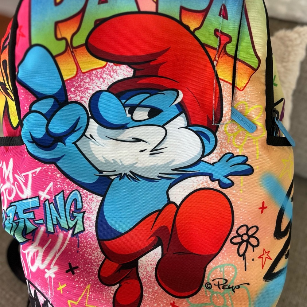 Rare Collector’s Item Excellent PAPA Smurf Sprayground Backpack!